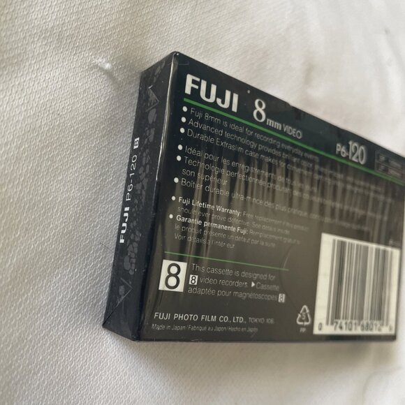 Fuji 8mm P6-120 Video Cassette High Quality 120/240 Min Recording Time Durable - Picture 5 of 7